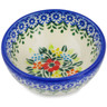 Polish Pottery Bowl 4&quot; Ring Of Meadow Flowers