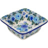 Polish Pottery Bowl 4&quot; Soft Starry Flowers UNIKAT