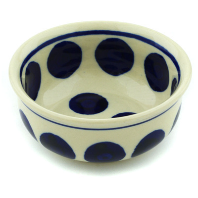 Polish Pottery Bowl 4" Splotched