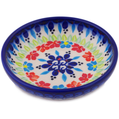 Polish Pottery Bowl 4&quot; Spring Flowers