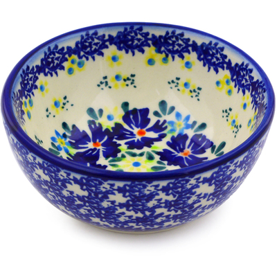 Polish Pottery Bowl 4&quot; Spring Meadow