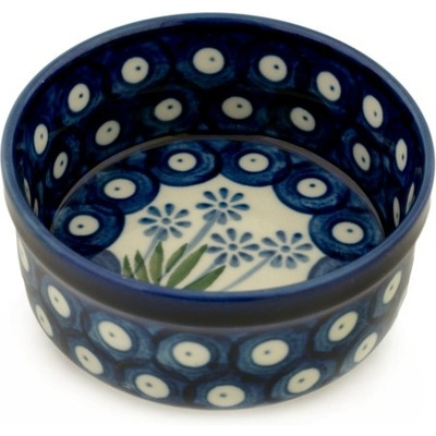 Polish Pottery Bowl 4&quot; Springing Calendulas