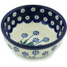 Polish Pottery Bowl 4&quot; Springing Calendulas