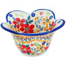 Polish Pottery Bowl 4&quot; Summer Bouquet UNIKAT