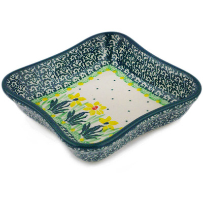 Polish Pottery Bowl 4&quot; Summer Meadow