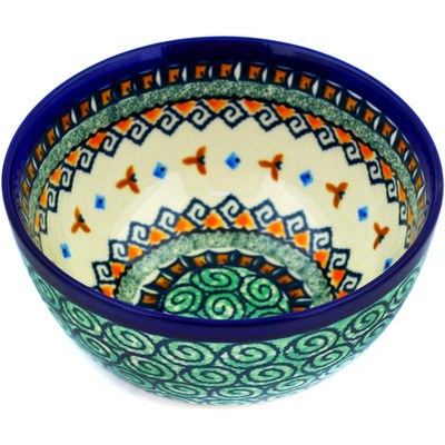 Polish Pottery Bowl 5&quot; Albuquerque UNIKAT