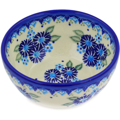 Polish Pottery Bowl 5&quot; Aster Patches