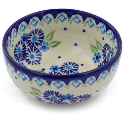 Polish Pottery Bowl 5&quot; Aster Patches