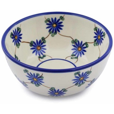 Polish Pottery Bowl 5" Aster Trellis
