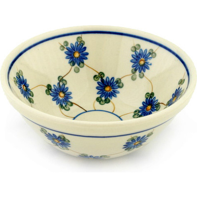 Polish Pottery Bowl 5" Aster Trellis