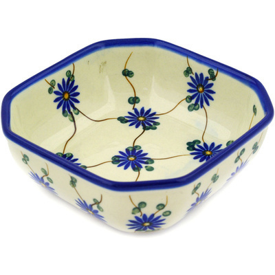 Polish Pottery Bowl 5" Aster Trellis