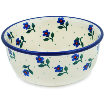 Polish Pottery Bowl 5&quot; Auntie Em Sapphire