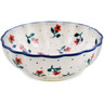 Polish Pottery Bowl 5&quot; Auntie Em Scarlet