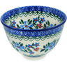 Polish Pottery Bowl 5&quot; Azure Blooms