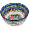 Polish Pottery Bowl 5&quot; Basket Of Beauty UNIKAT
