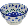 Polish Pottery Bowl 5&quot; Bleeding Heart Peacock