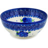 Polish Pottery Bowl 5&quot; Bleu-belle Fleur