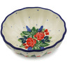 Polish Pottery Bowl 5&quot; Blooming Garden