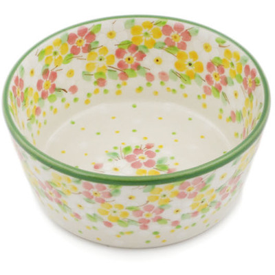 Polish Pottery Bowl 5&quot; Blossom Sprinkle UNIKAT