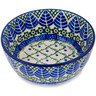 Polish Pottery Bowl 5&quot; Blue Alpine
