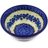Polish Pottery Bowl 5&quot; Blue Bud Sea