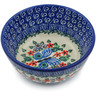 Polish Pottery Bowl 5&quot; Blue Butterfly Brigade UNIKAT