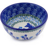 Polish Pottery Bowl 5&quot; Blue Butterfly