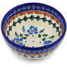 Polish Pottery Bowl 5&quot; Blue Cornflower