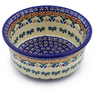 Polish Pottery Bowl 5&quot; Blue Cress