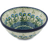Polish Pottery Bowl 5" Blue Daisy Circle