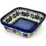 Polish Pottery Bowl 5&quot; Blue Daisy Swirls