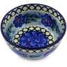 Polish Pottery Bowl 5&amp;quot; Blue Delight UNIKAT