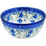 Polish Pottery Bowl 5&quot; Blue Grapevine