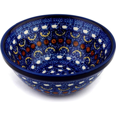 Polish Pottery Bowl 5&quot; Blue Horizons