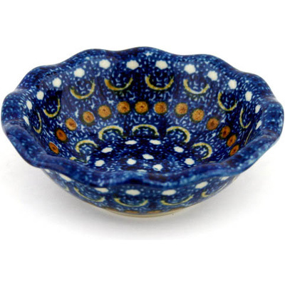 Polish Pottery Bowl 5&quot; Blue Horizons