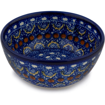 Polish Pottery Bowl 5&quot; Blue Horizons