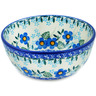 Polish Pottery Bowl 5&quot; Blue Joy