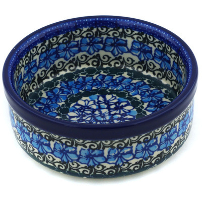 Polish Pottery Bowl 5&quot; Blue Lagoon
