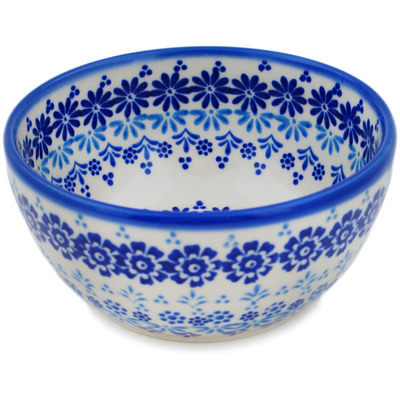 Polish Pottery Bowl 5&quot; Blue Magnificence