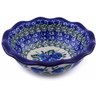Polish Pottery Bowl 5&quot; Blue Pansy