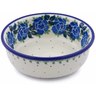 Polish Pottery Bowl 5&quot; Blue Rose