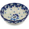 Polish Pottery Bowl 5&quot; Blue Spring