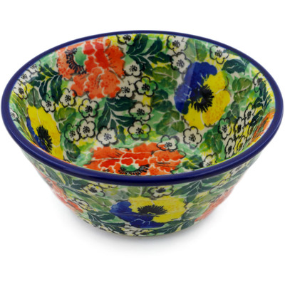 Polish Pottery Bowl 5&quot; Breathtaking UNIKAT