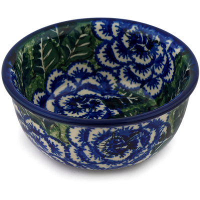 Polish Pottery Bowl 5&quot; Butterblue UNIKAT