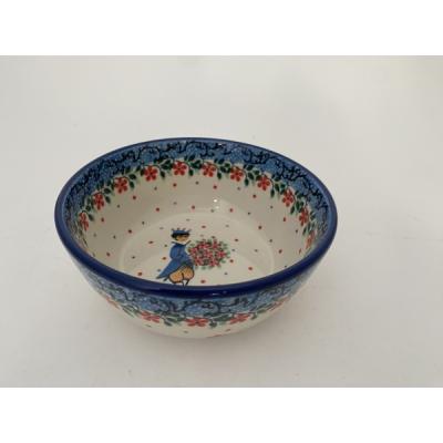 Polish Pottery Bowl 5&quot; Charming Prince UNIKAT