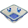 Polish Pottery Bowl 5&quot; Chicken Merry-go-round UNIKAT