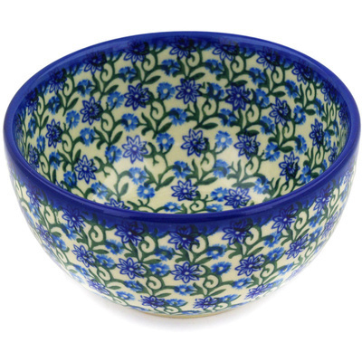 Polish Pottery Bowl 5&quot; Climbing Daisy