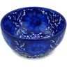 Polish Pottery Bowl 5&quot; Cobalt Fantasy