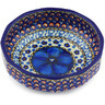Polish Pottery Bowl 5&quot; Cobalt Poppies UNIKAT