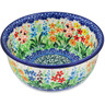 Polish Pottery Bowl 5&quot; Colors Of The Wind UNIKAT